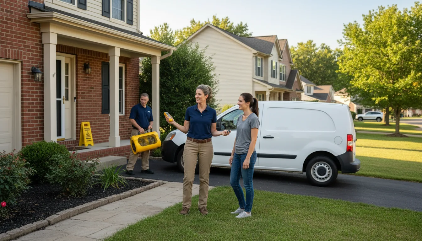 Residential water damage restoration in Tempe, AZ